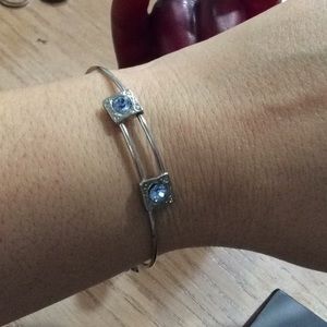 Slider bracelet with charms